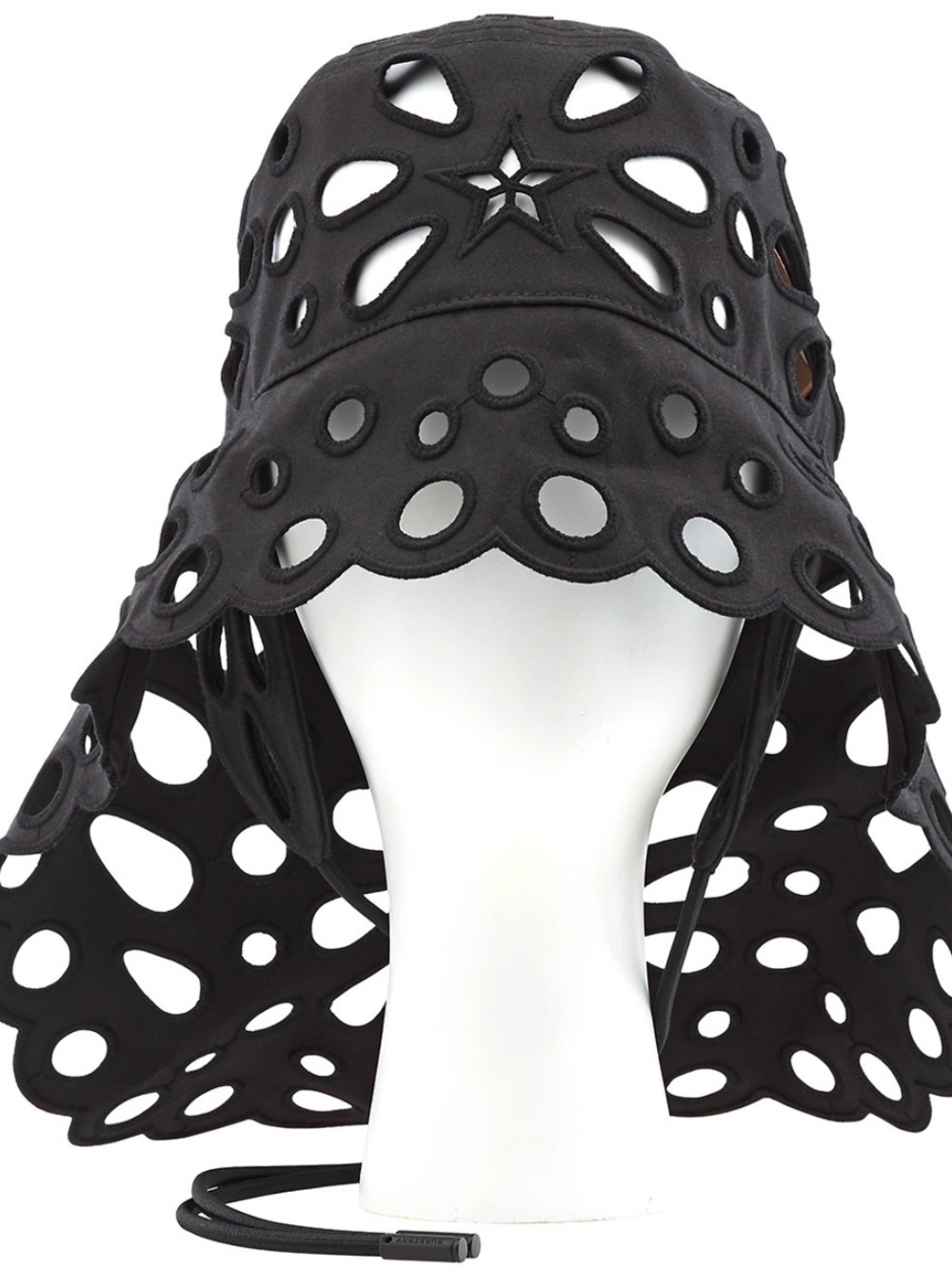 Burberry Black Laser-Cut Brim Hat